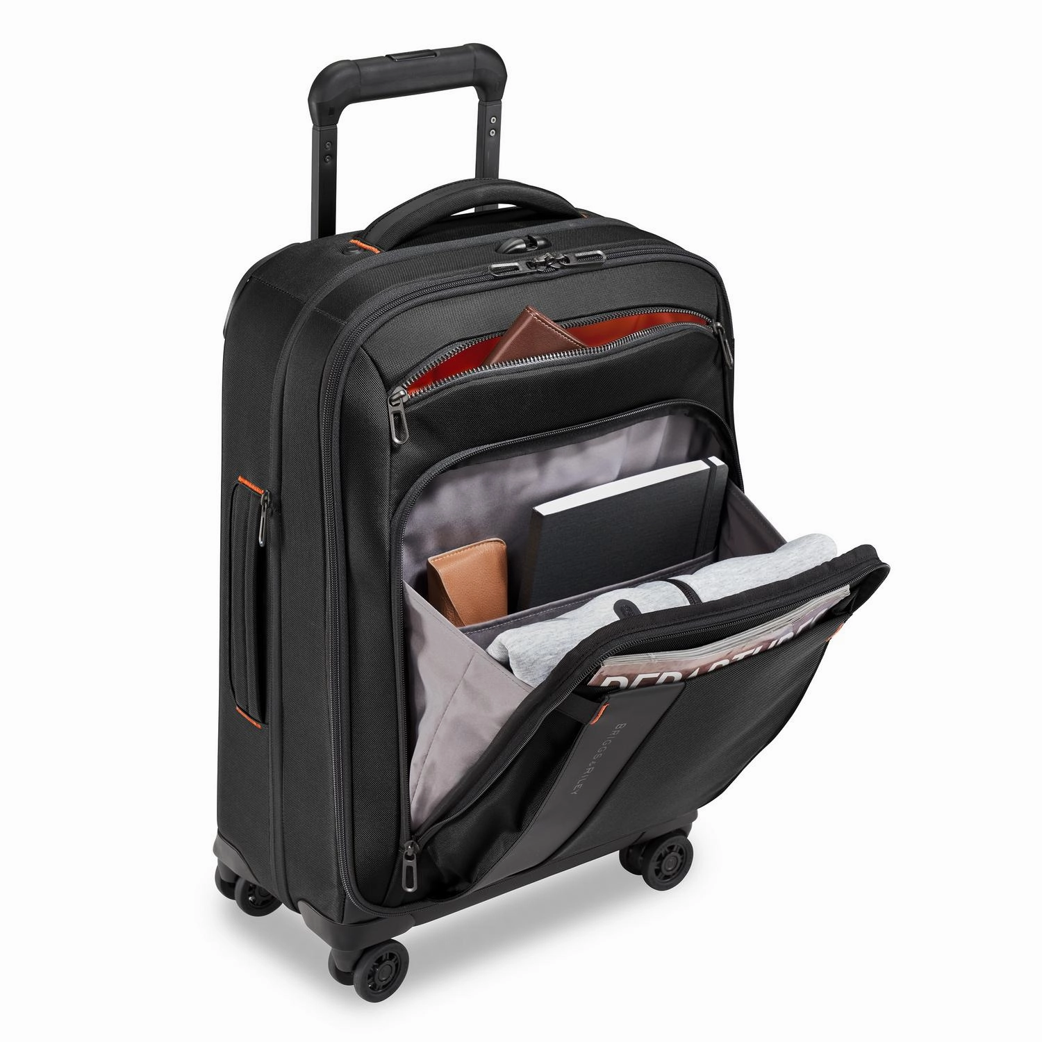 ZDX DOMESTIC 56cm Carry-On Expandable Spinner - Black