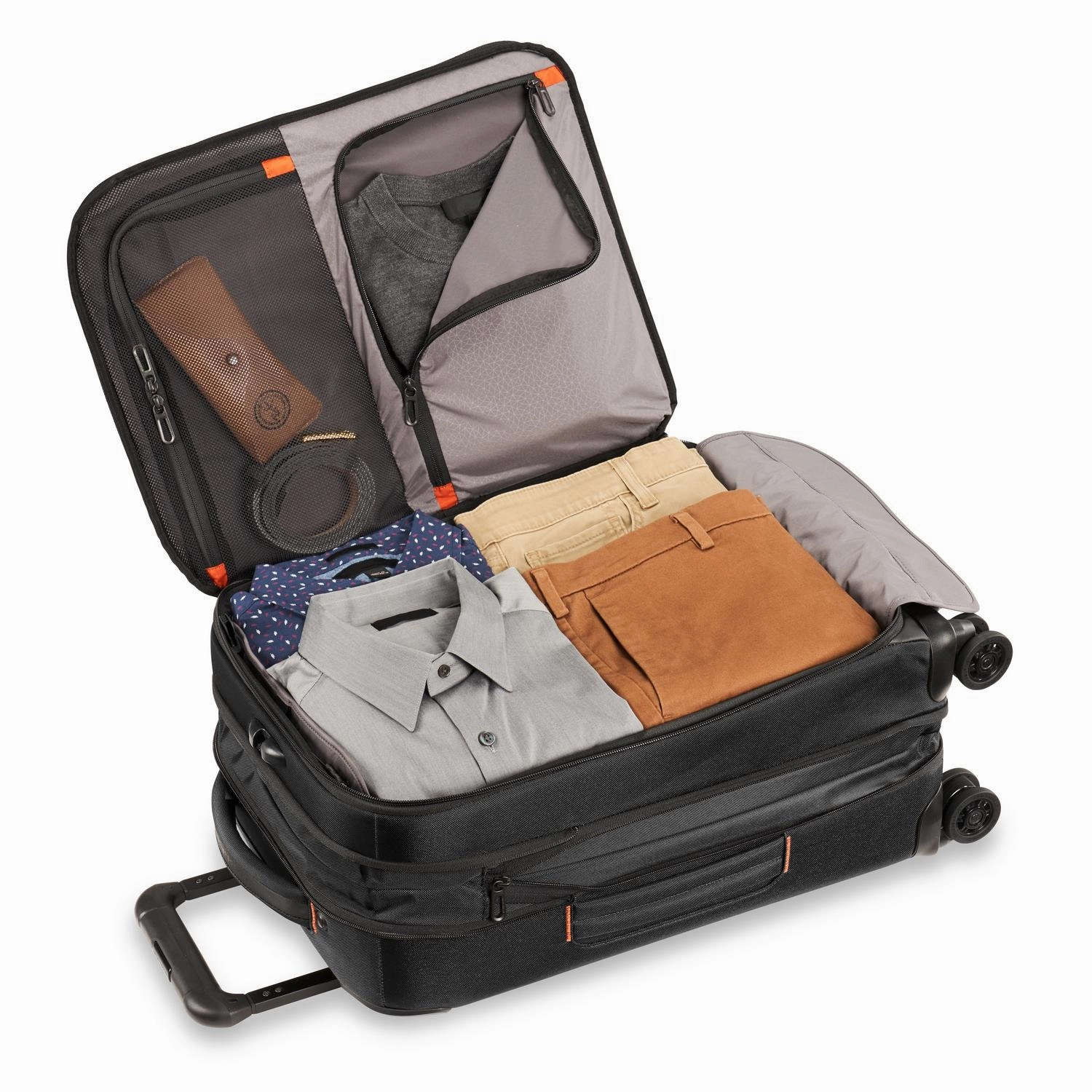 ZDX DOMESTIC 56cm Carry-On Expandable Spinner - Black
